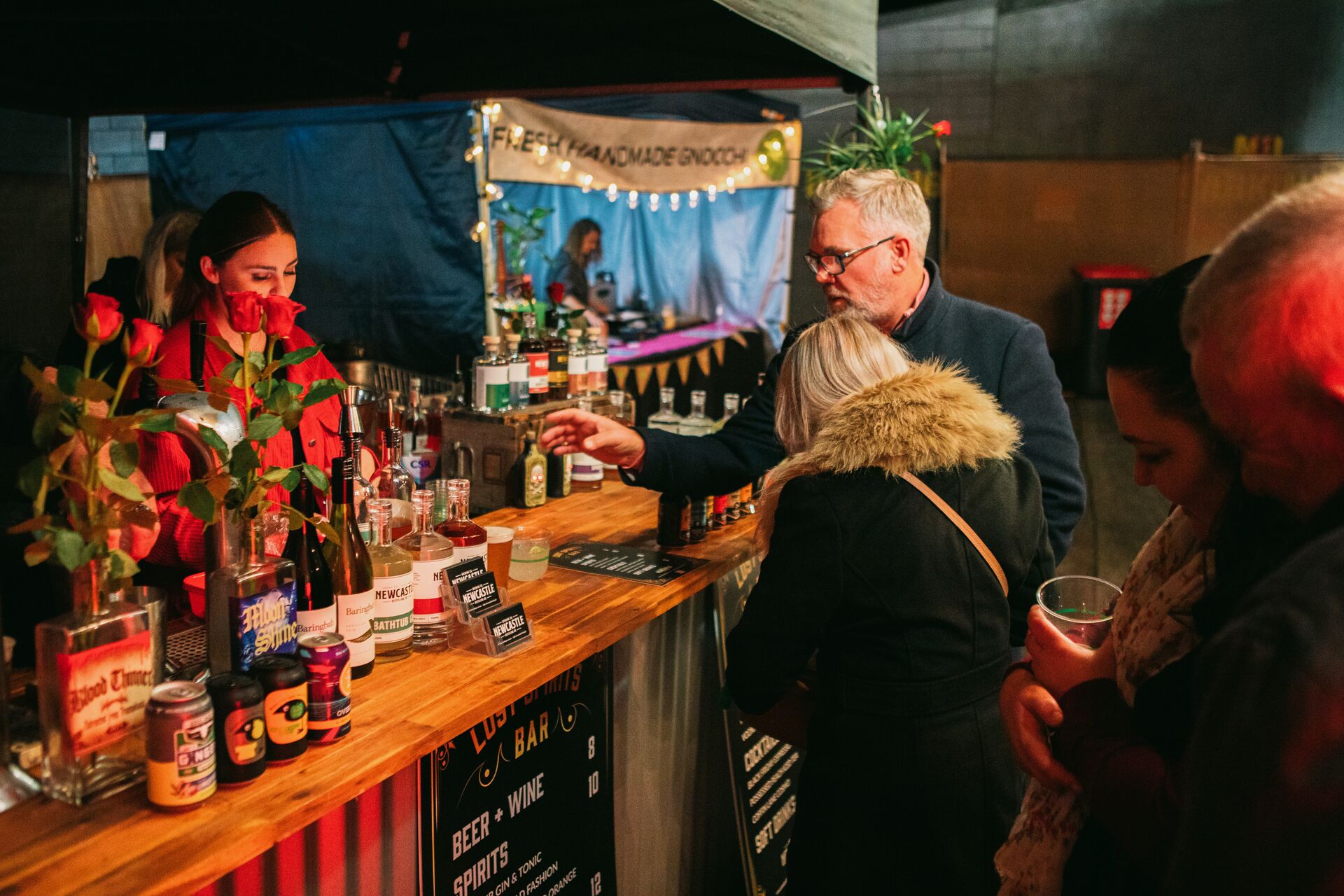 Drinks bar at Maitland Taste