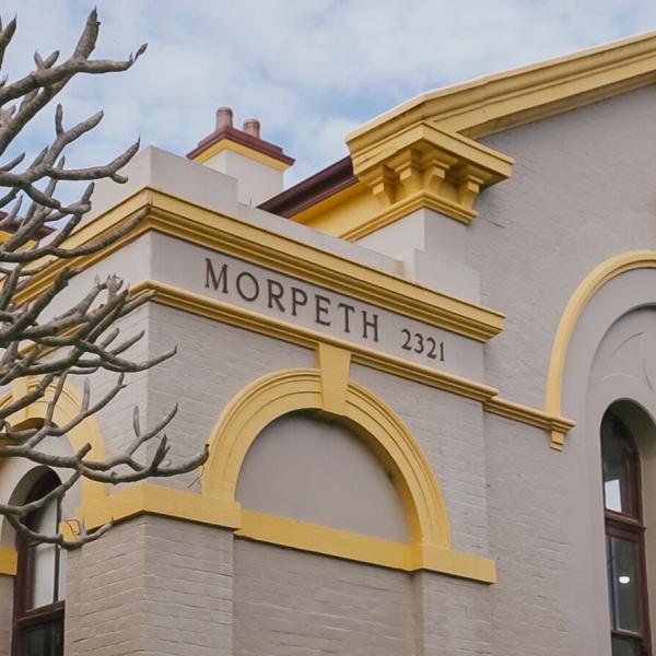 Facade of the Morpeth Post Office