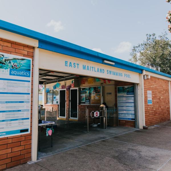 East Maitland pool entrance