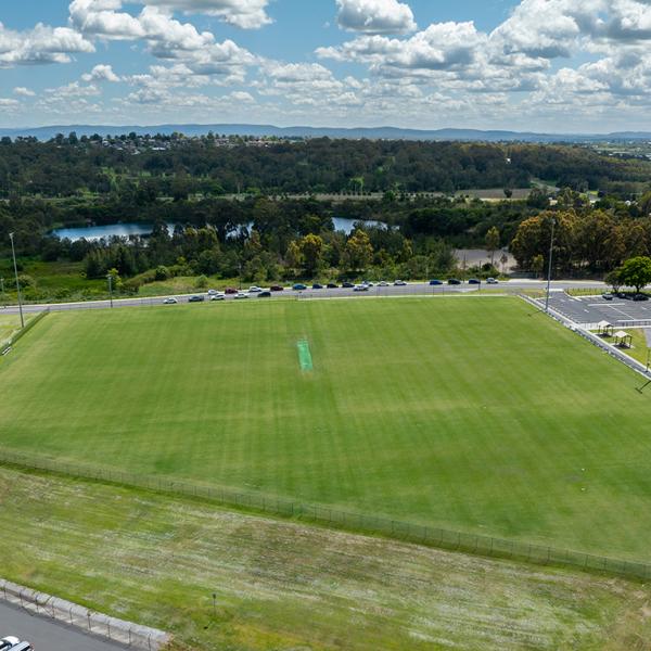 Aerial view of oval 