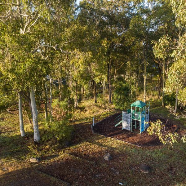 Aerial view of park