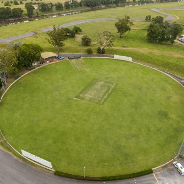 Aerial view of park