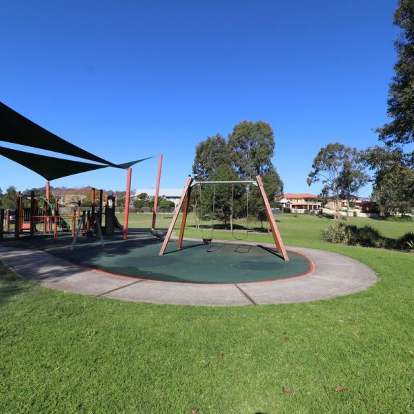 Playground and shade sail 