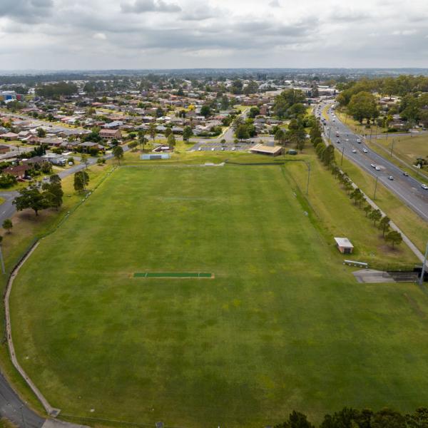 Aerial view of oval 