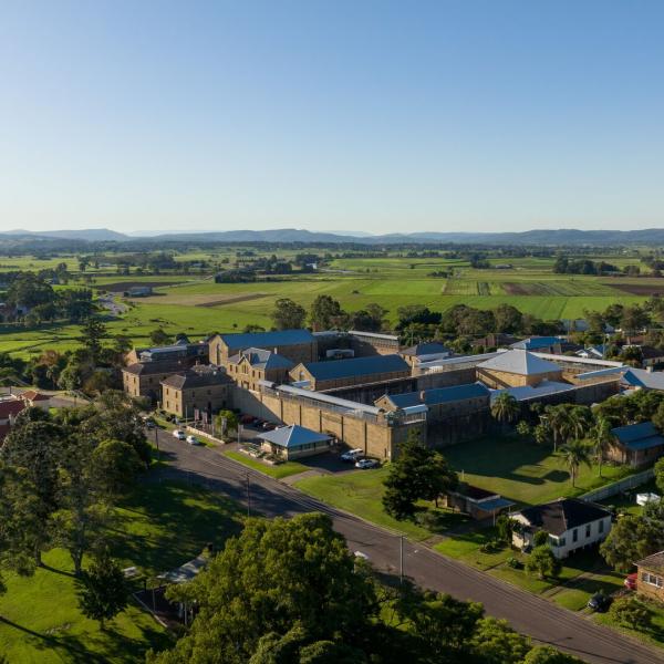 An aerial photograph of Maitland Gaol