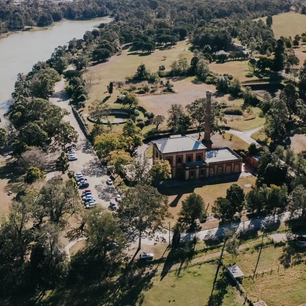 An aerial photograph of Walka Water Works