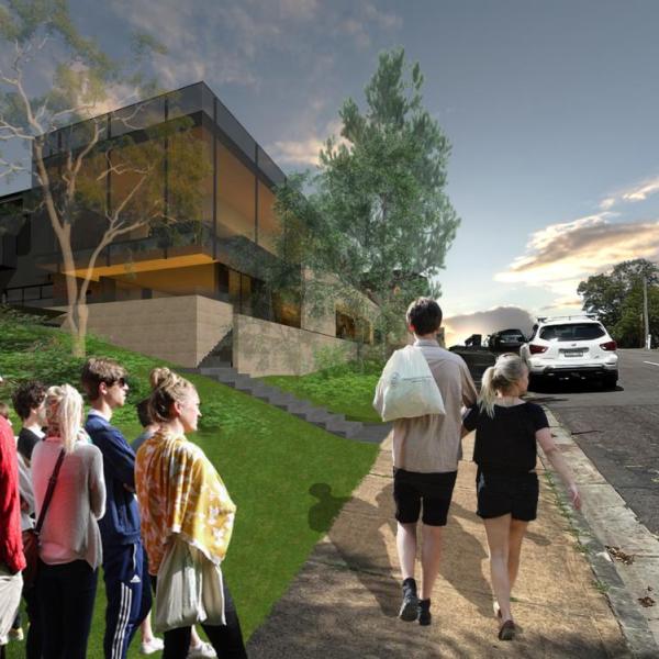 A concept of the redeveloped Maitland Gaol exterior