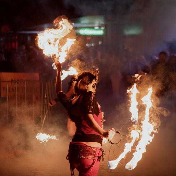 Fire twirler