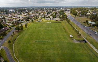 Aerial view of oval 