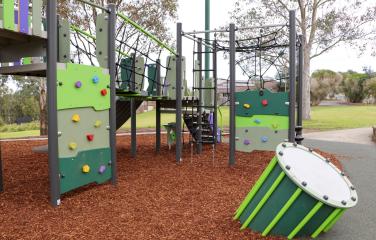 Hunterglen playspace climbing equipment