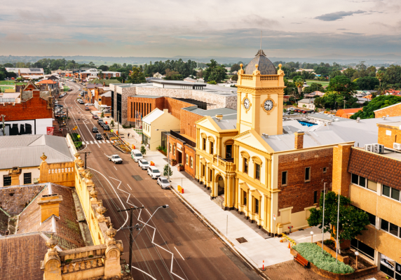 Maitland Town Hall aerial