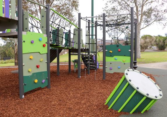 Hunterglen playspace climbing equipment