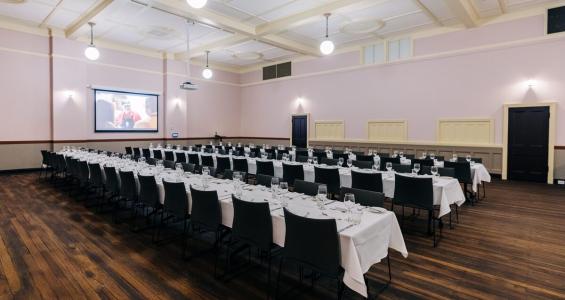 Seating in the Evans Room at Maitland Town Hall