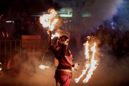 Fire twirler