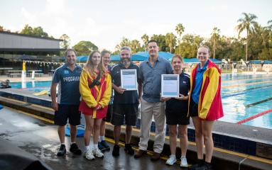 Aquatics team