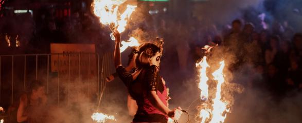 Fire twirler