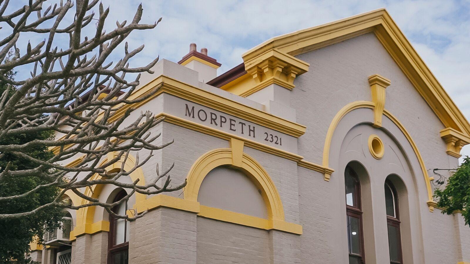 Facade of the Morpeth Post Office