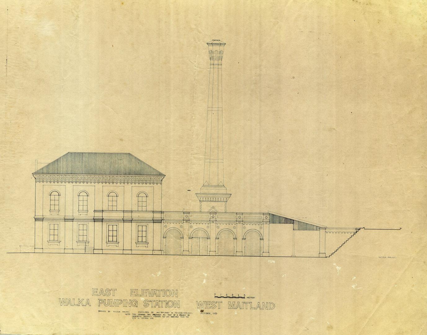 East elevation of Walka pumping station