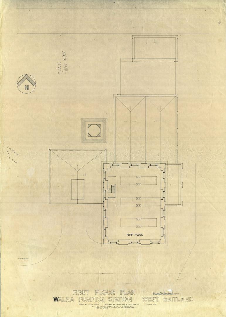 Walka pumping station first floor plan