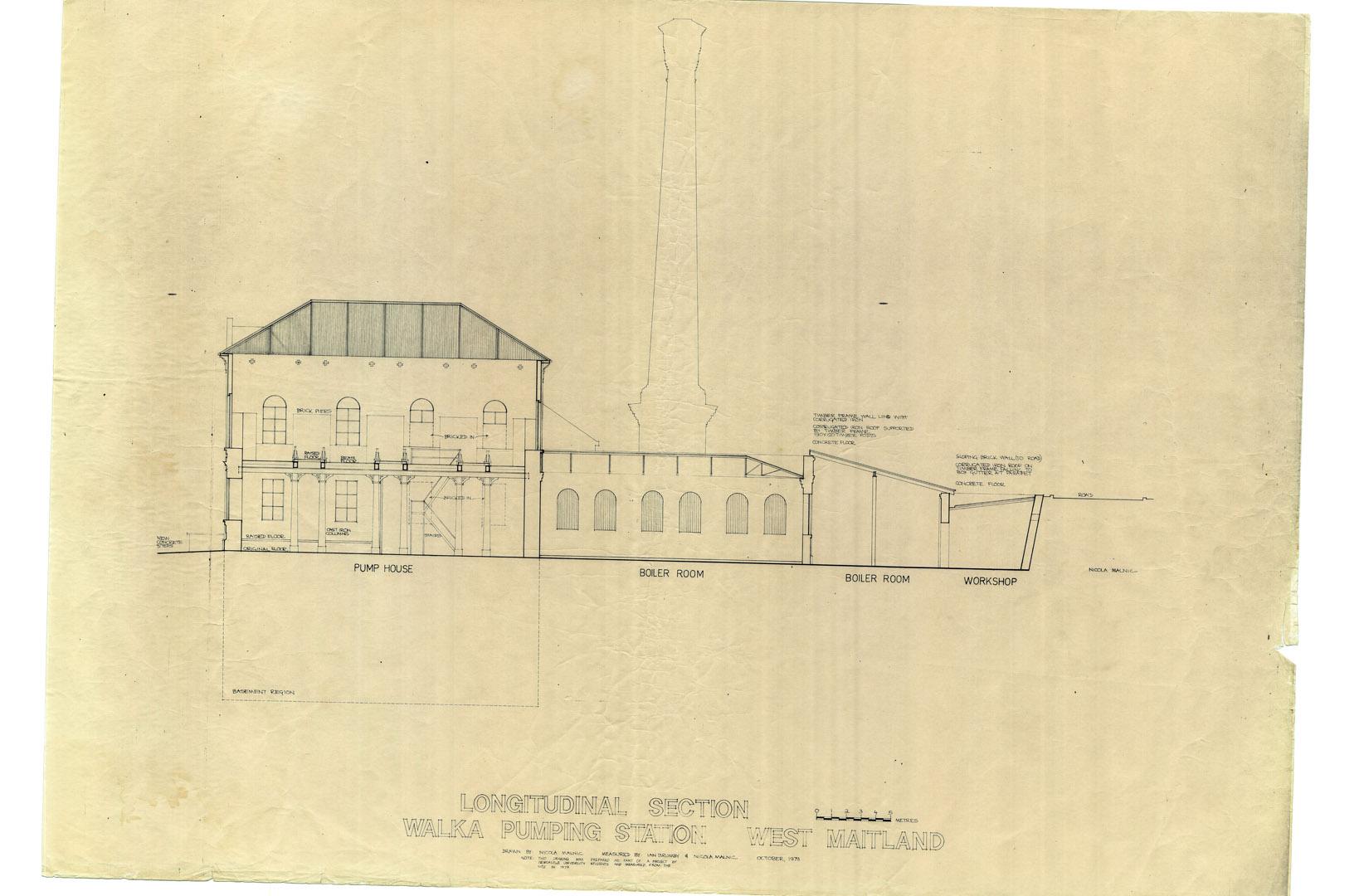 Longitudal section of Walka Pumping Station