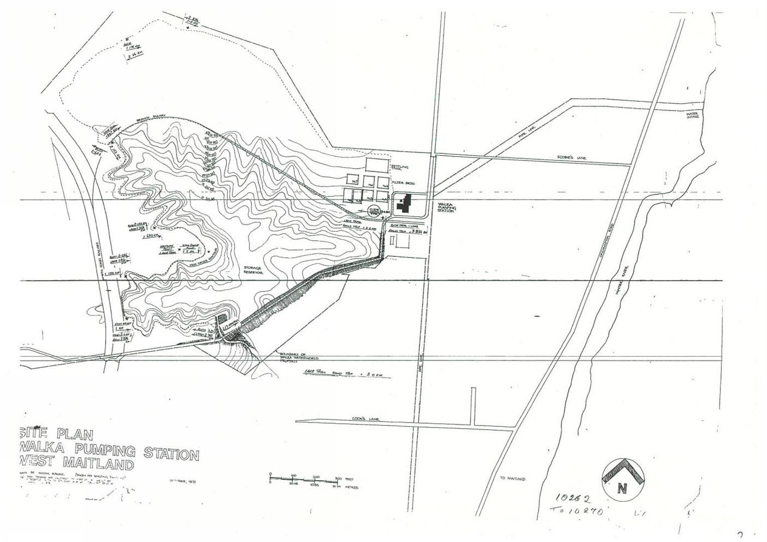 Site plan from 1979