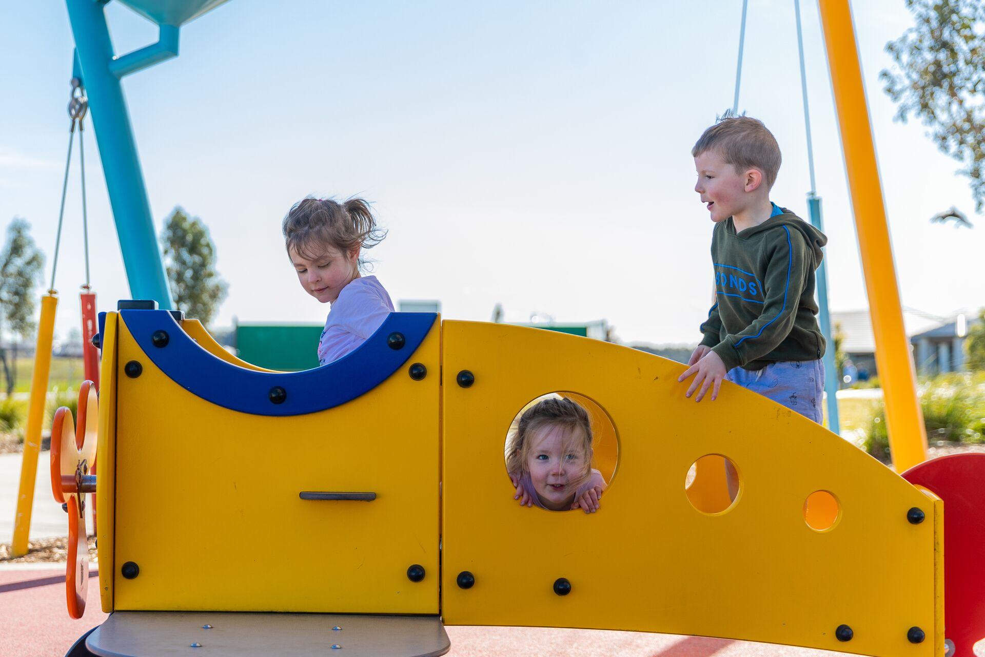 Kids on a playground
