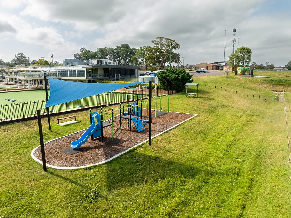 Playground and swings photo