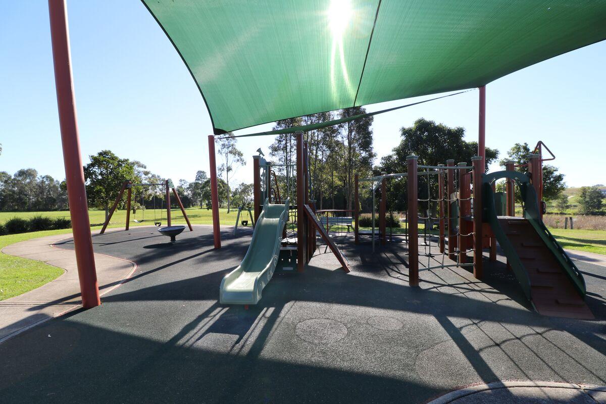 Playground and shade sail 