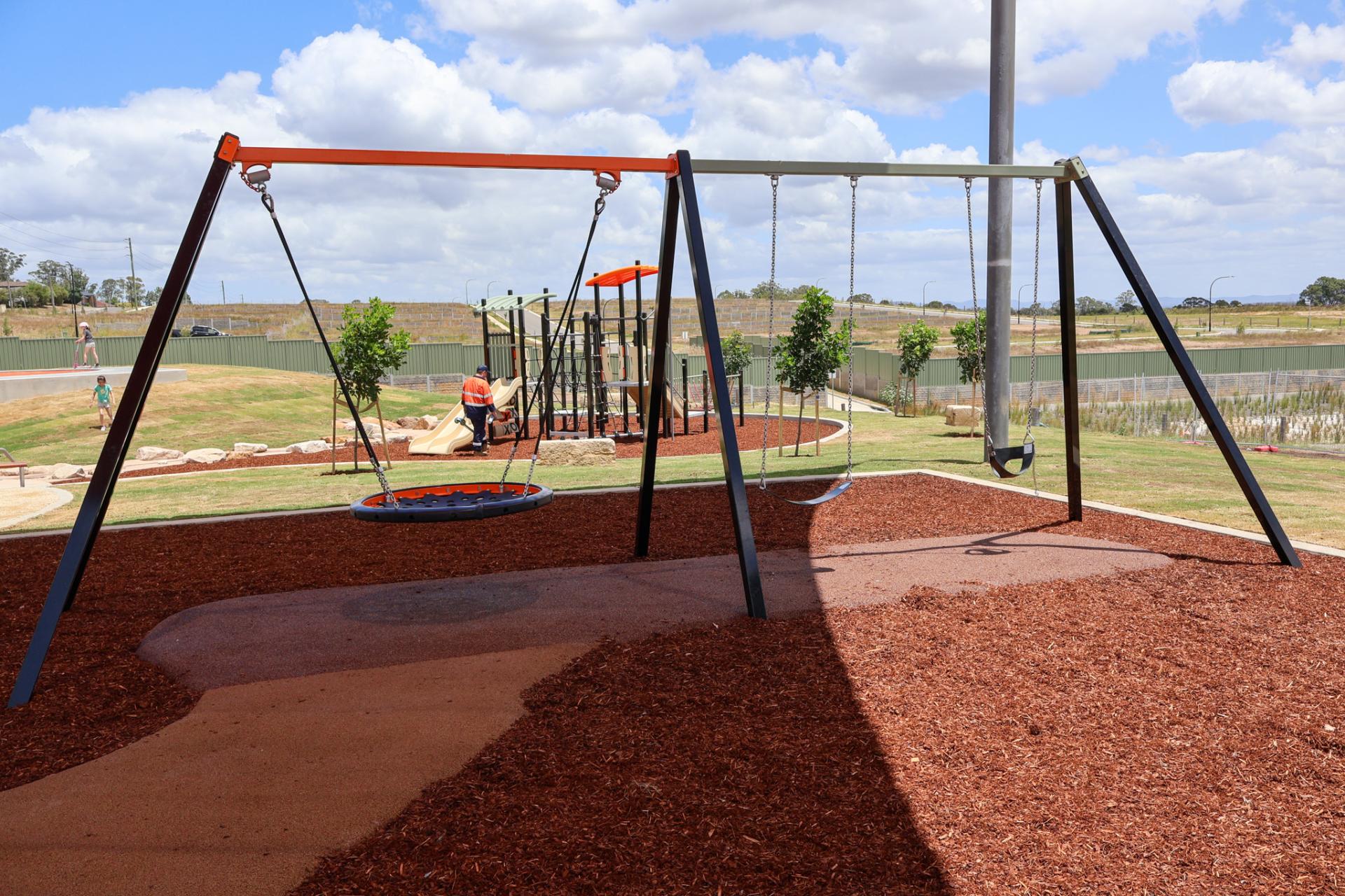 Swing in playspace