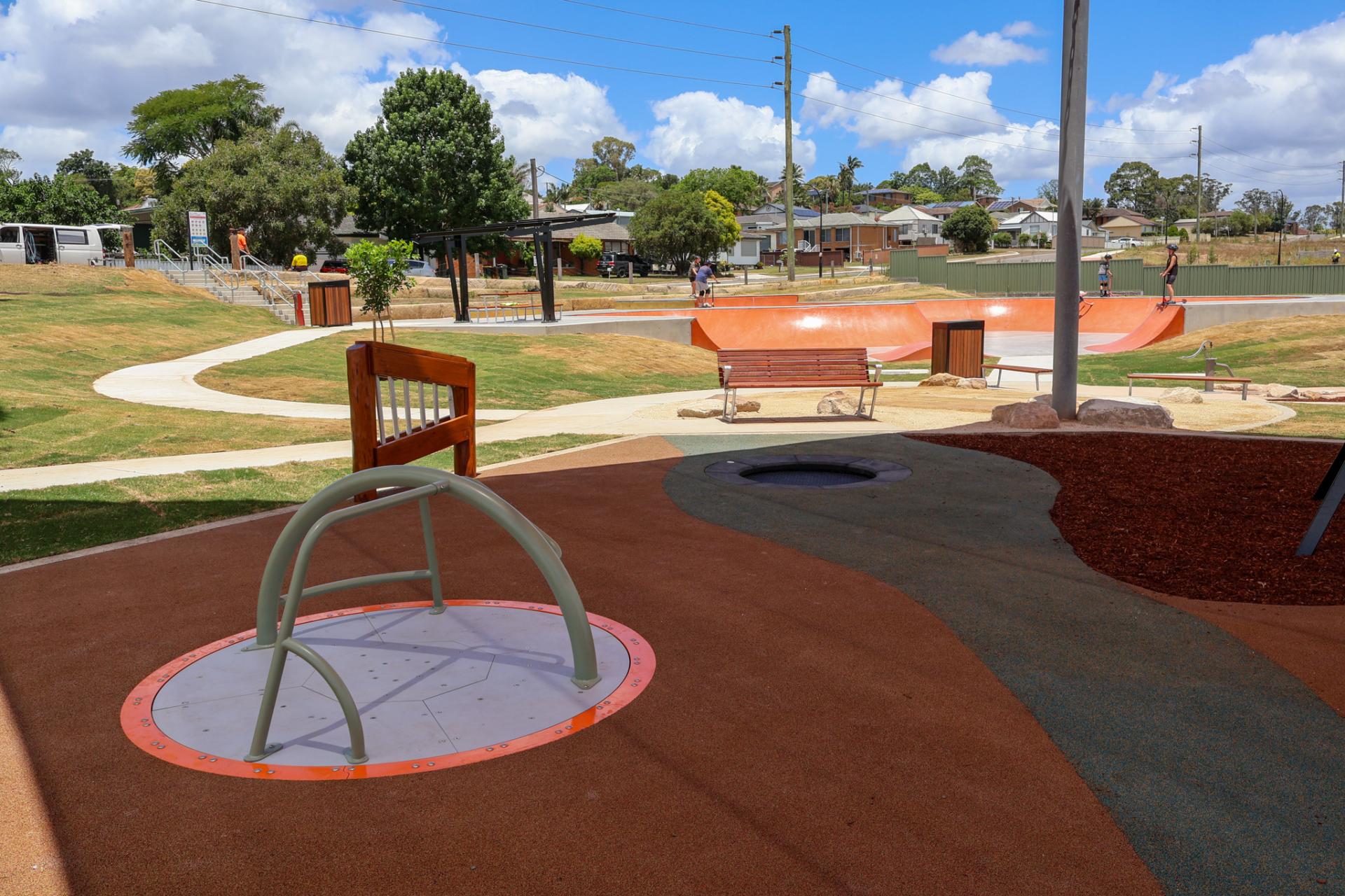 Roundabout and soft play area
